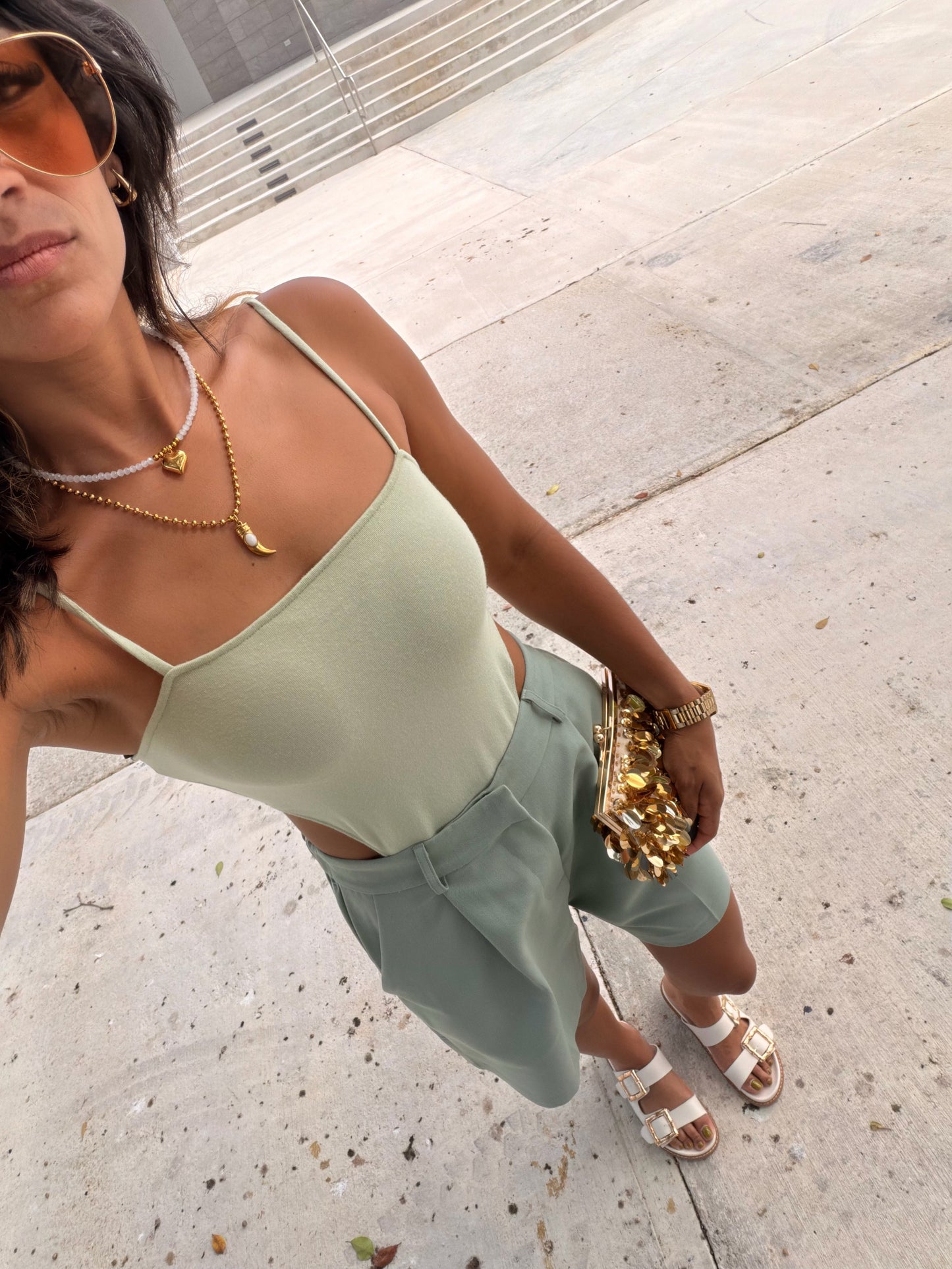 The Pistachio High Cut Bodysuit