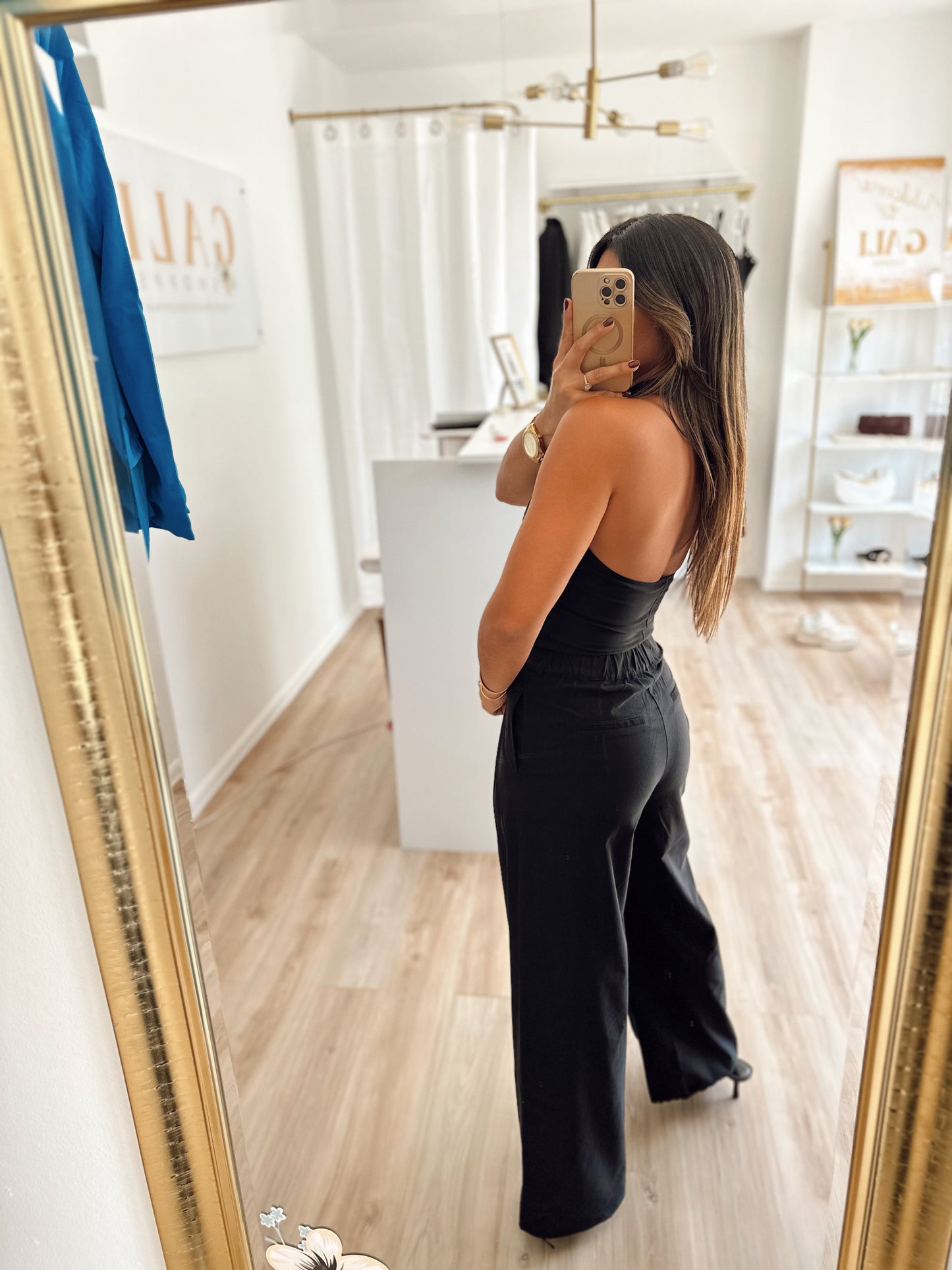 The black halter vest PRE ORDER