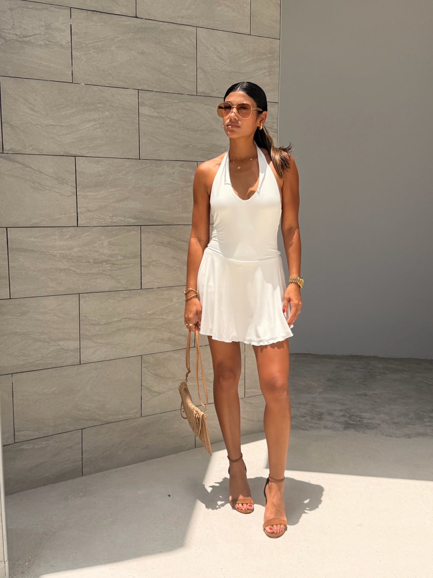 Angel Halter Dress with underwear pants