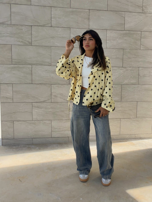 The butter polka dot jacket