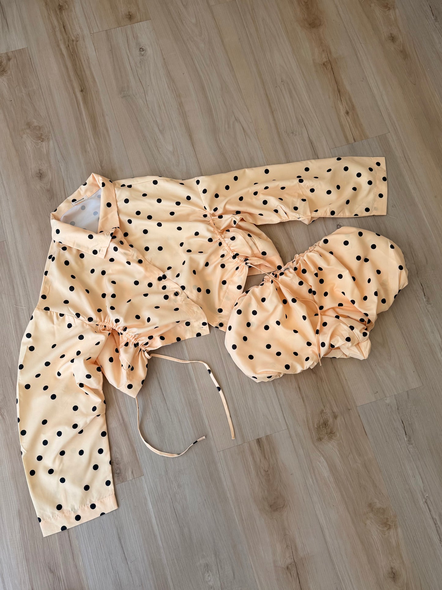The Peachy Yellow Polka Dot Jacket