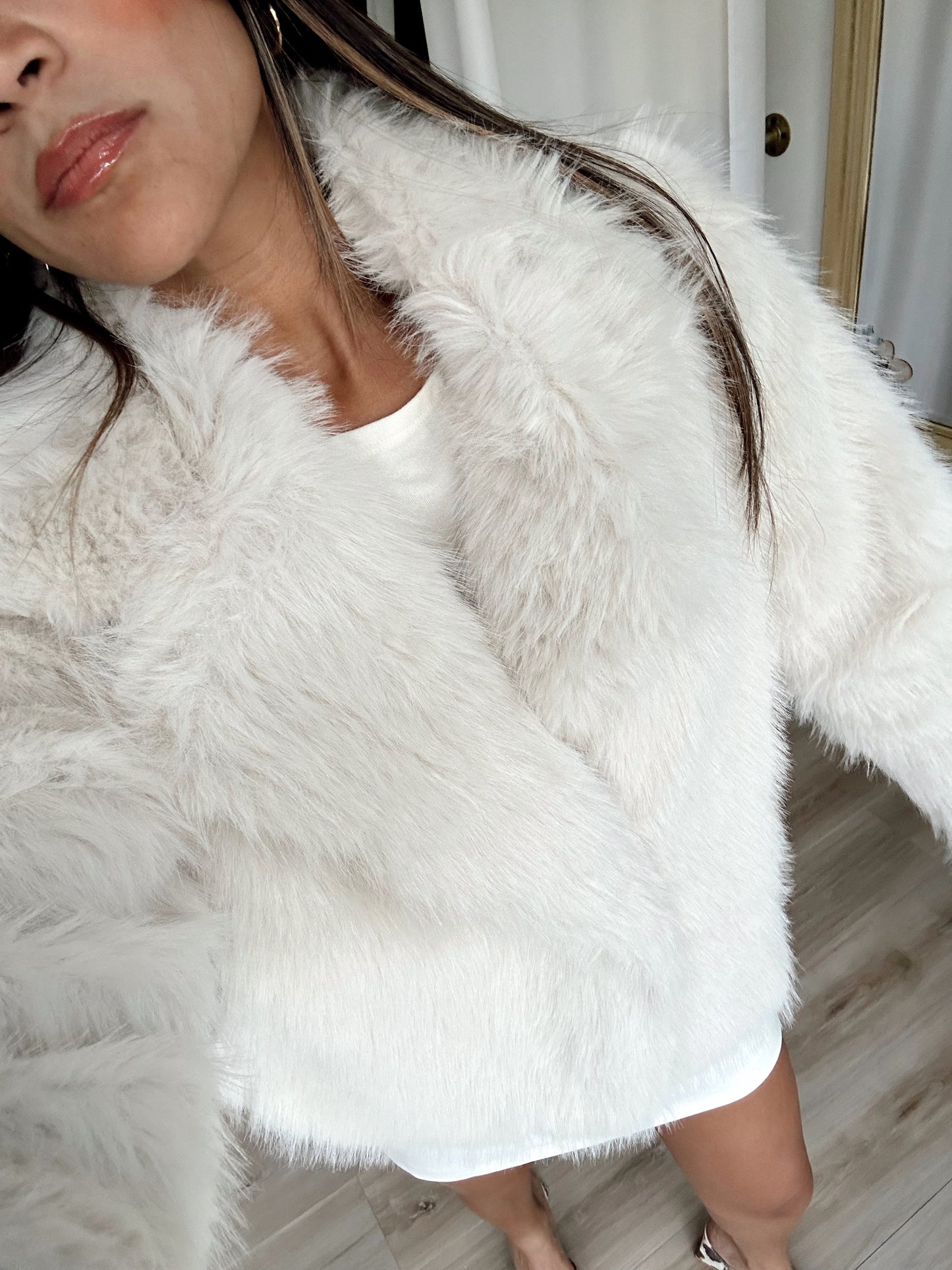 The fur collared jacket