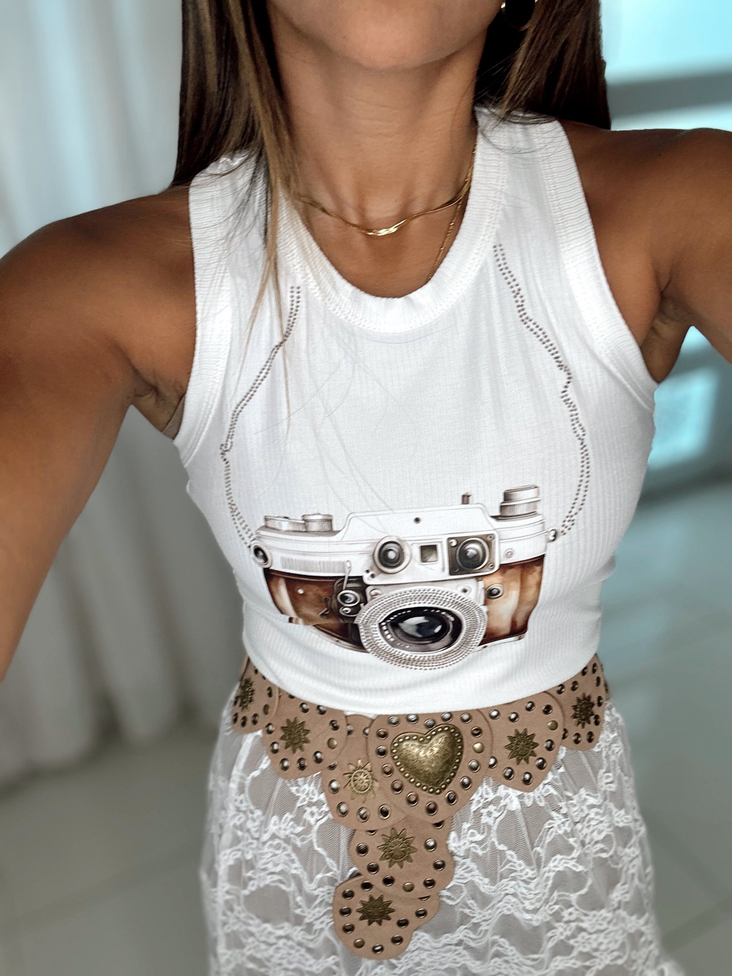 Debí tirar más fotos tank top (white)