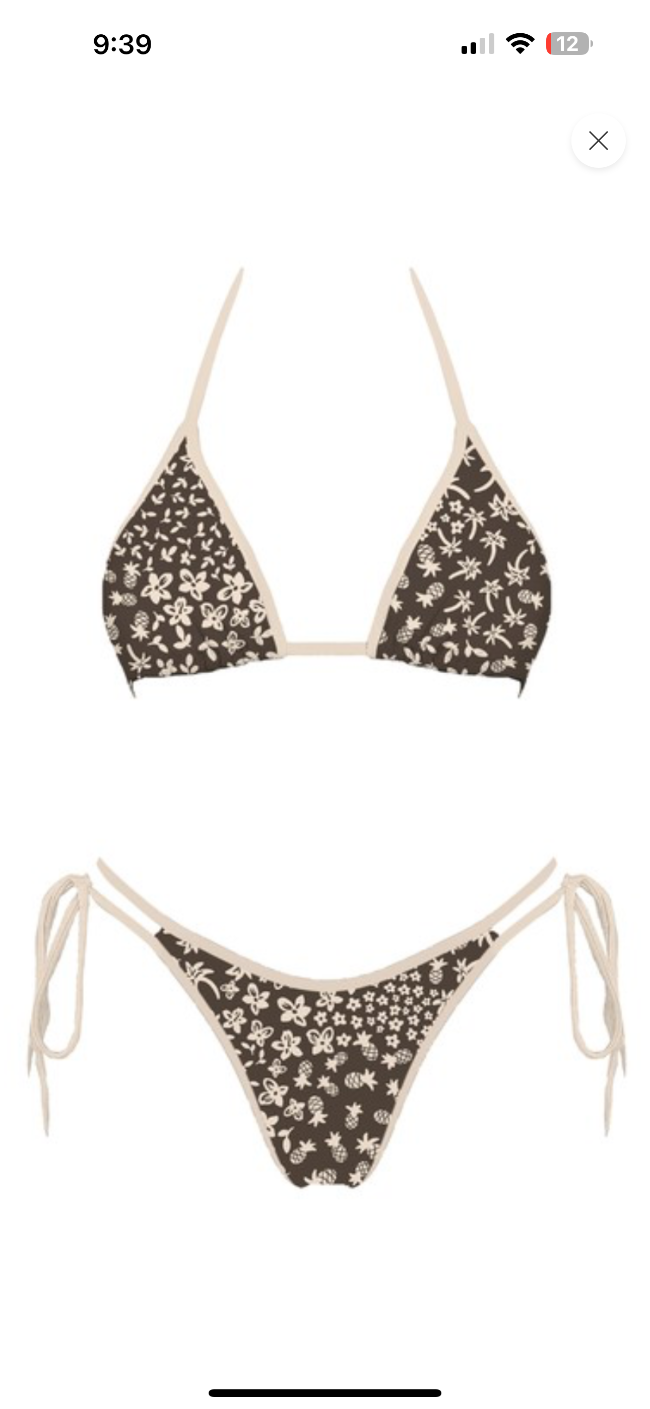 Tropical contrast swim set