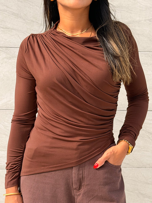 The Chocolate Drape Top