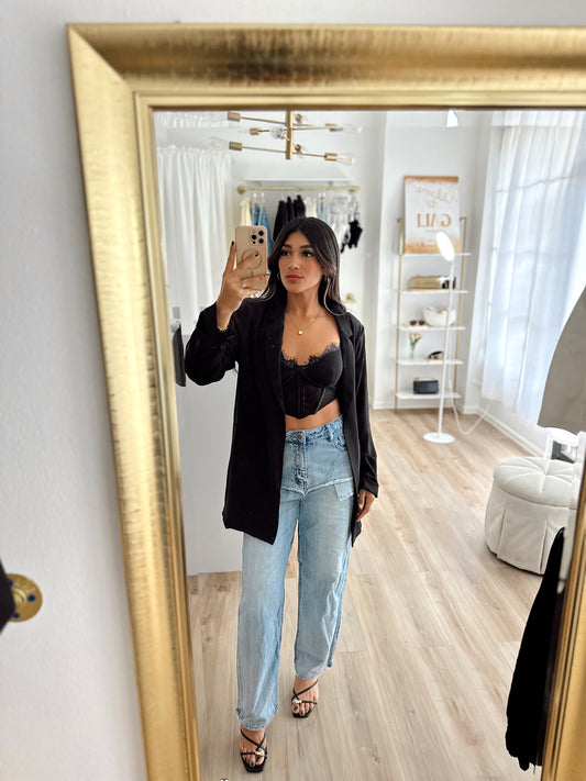 Glam boss blazer (black)