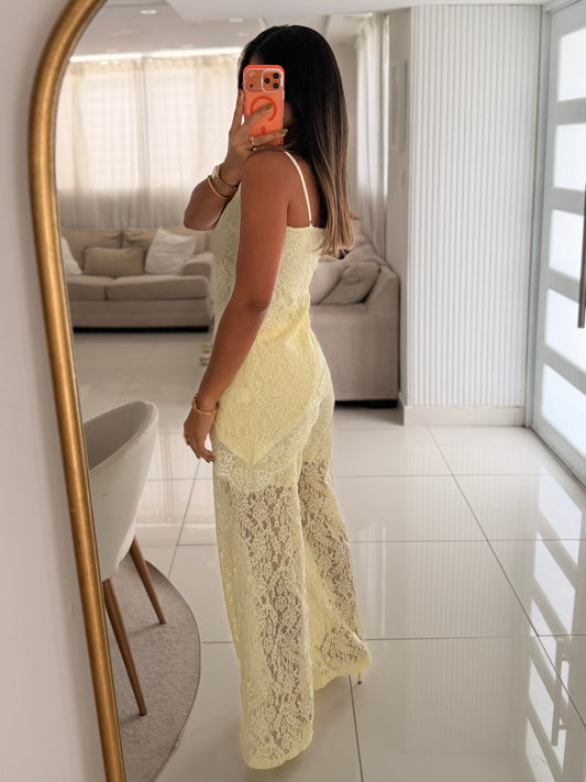 The Butter Overlay Lace Pants