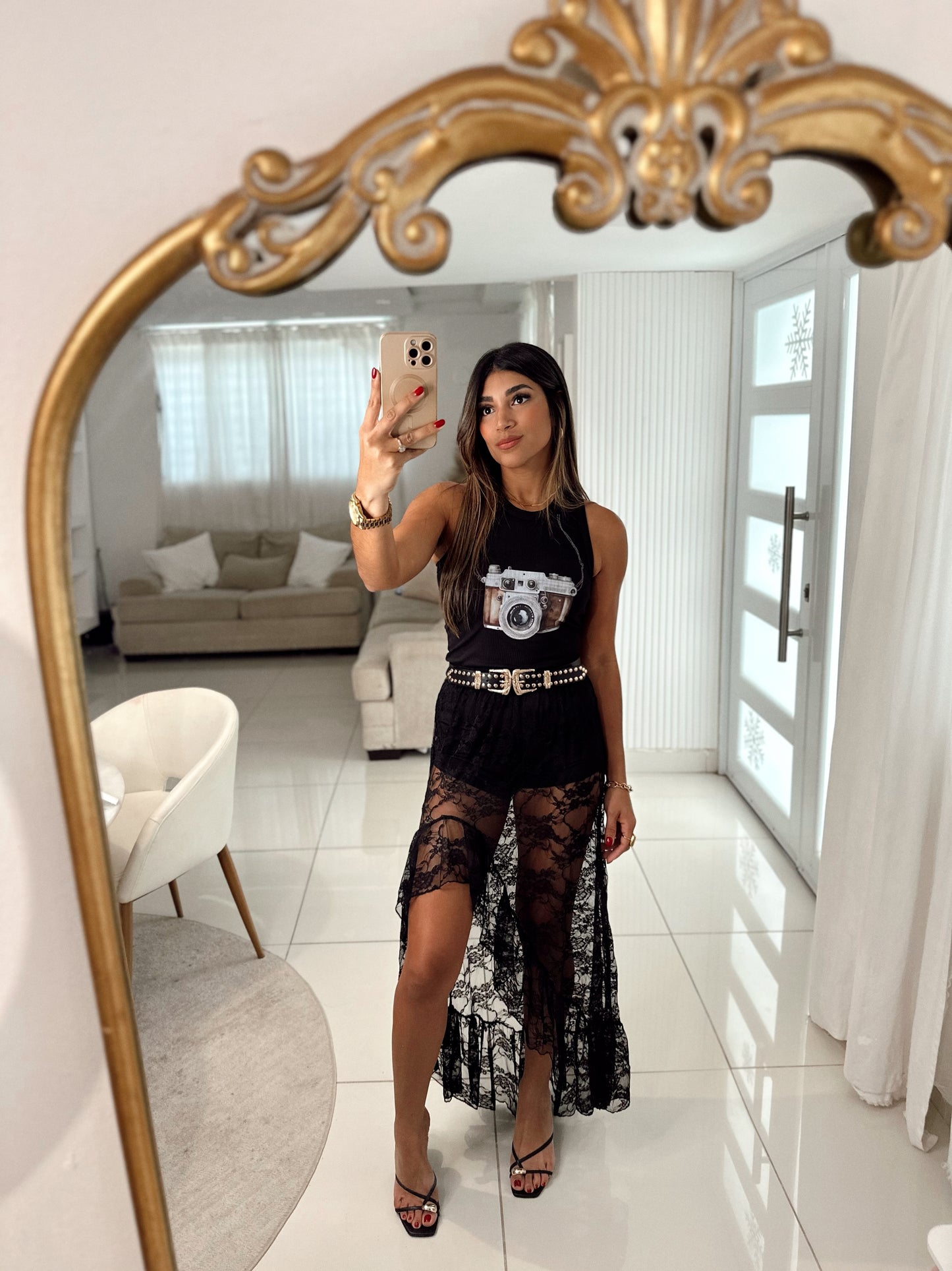 Debí tirar más fotos tank top (black