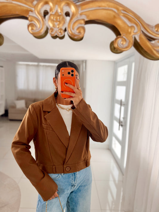 Espresso trenchy jacket