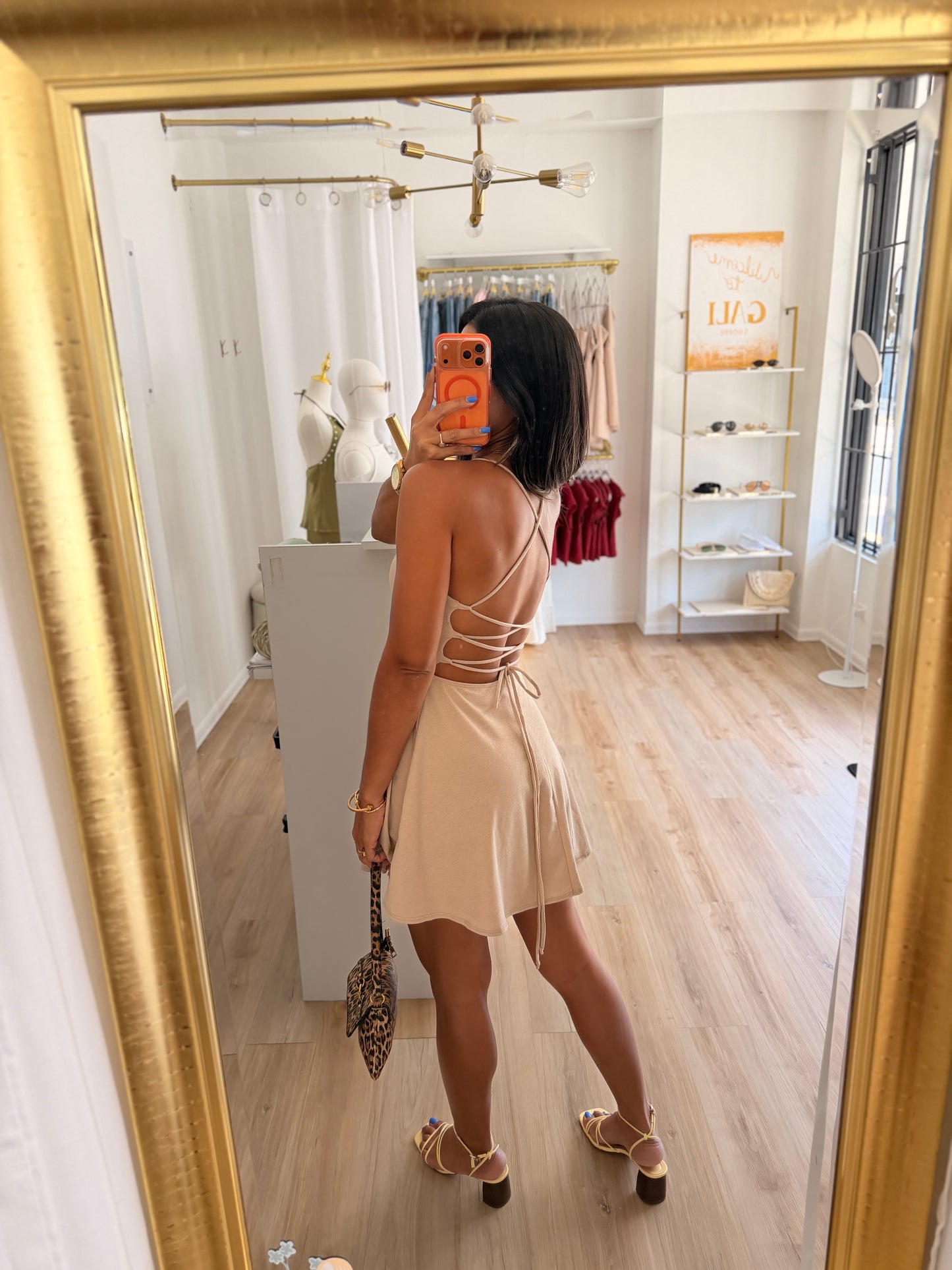 The Beige Lady Flare Dress