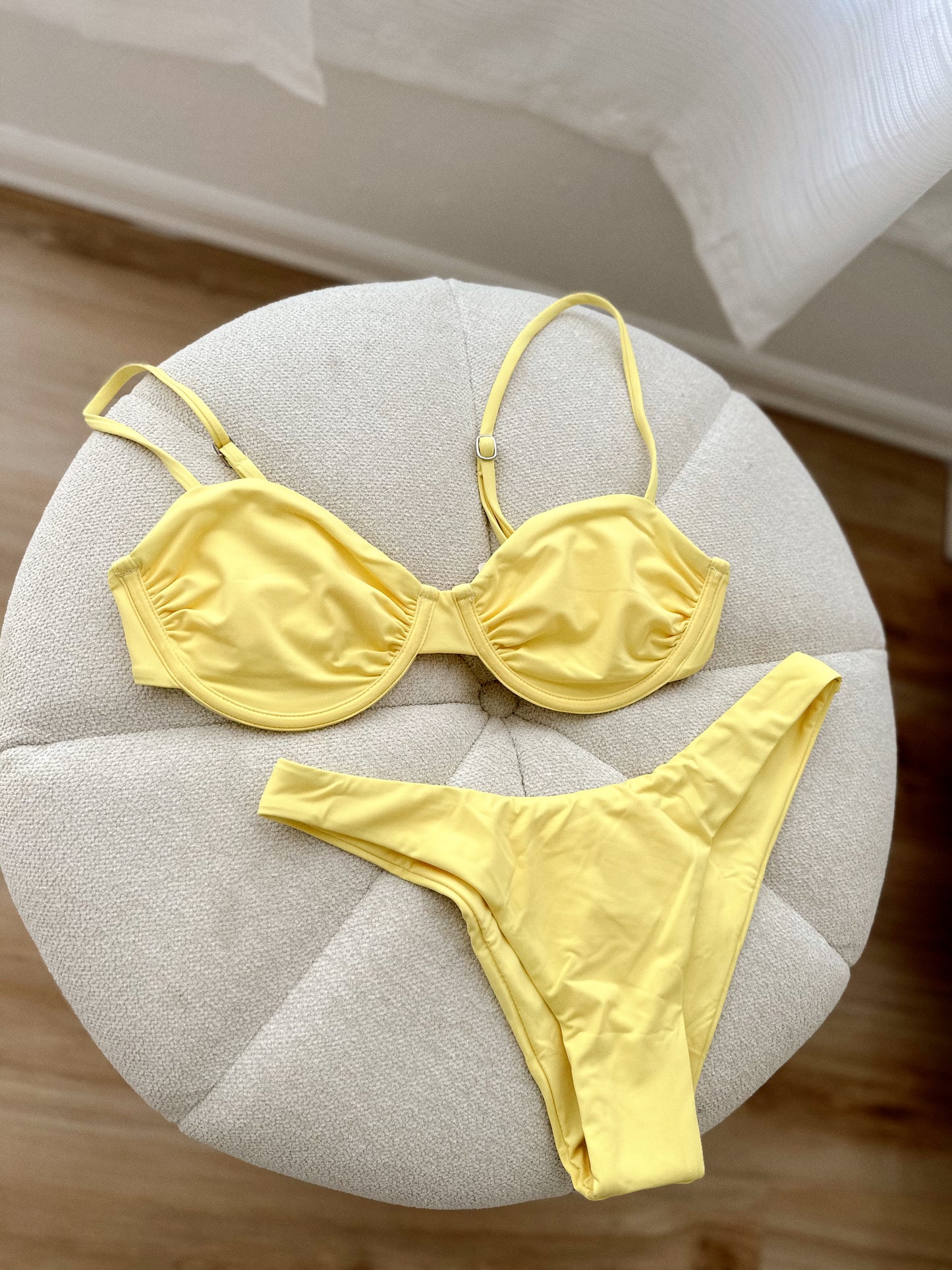 Butter yellow swim set