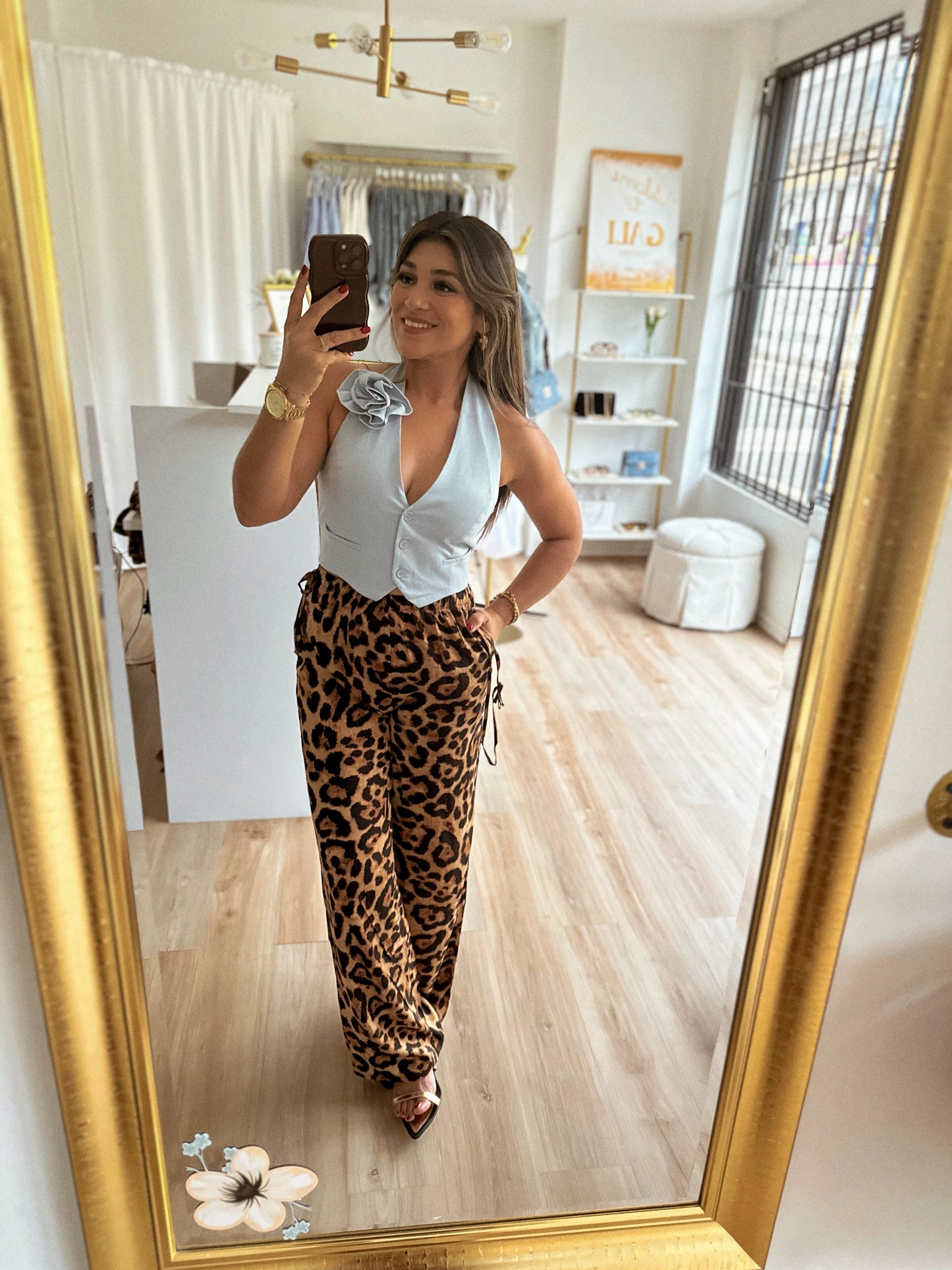 Animal print pant