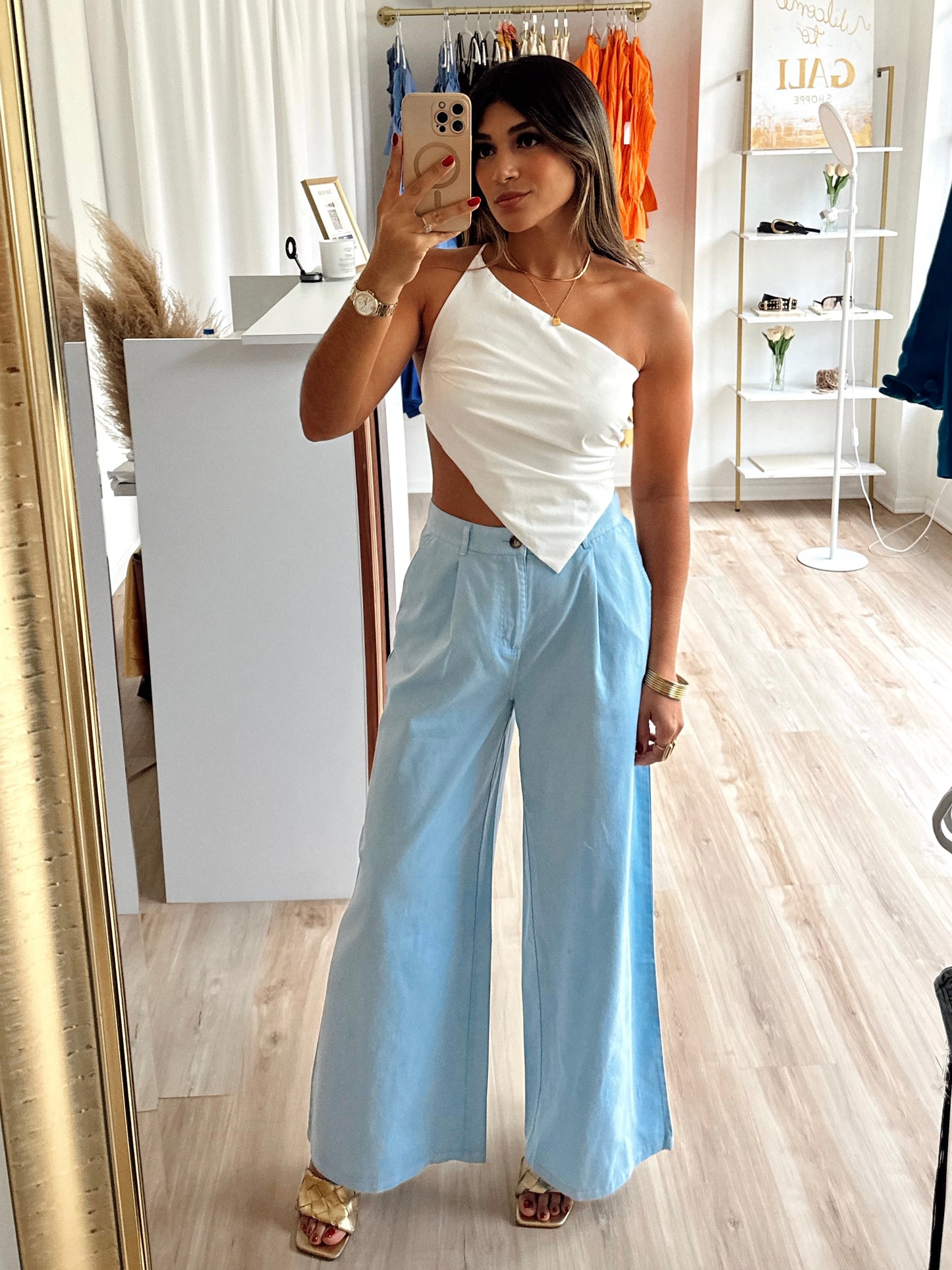 The baggy summer pants (blue)