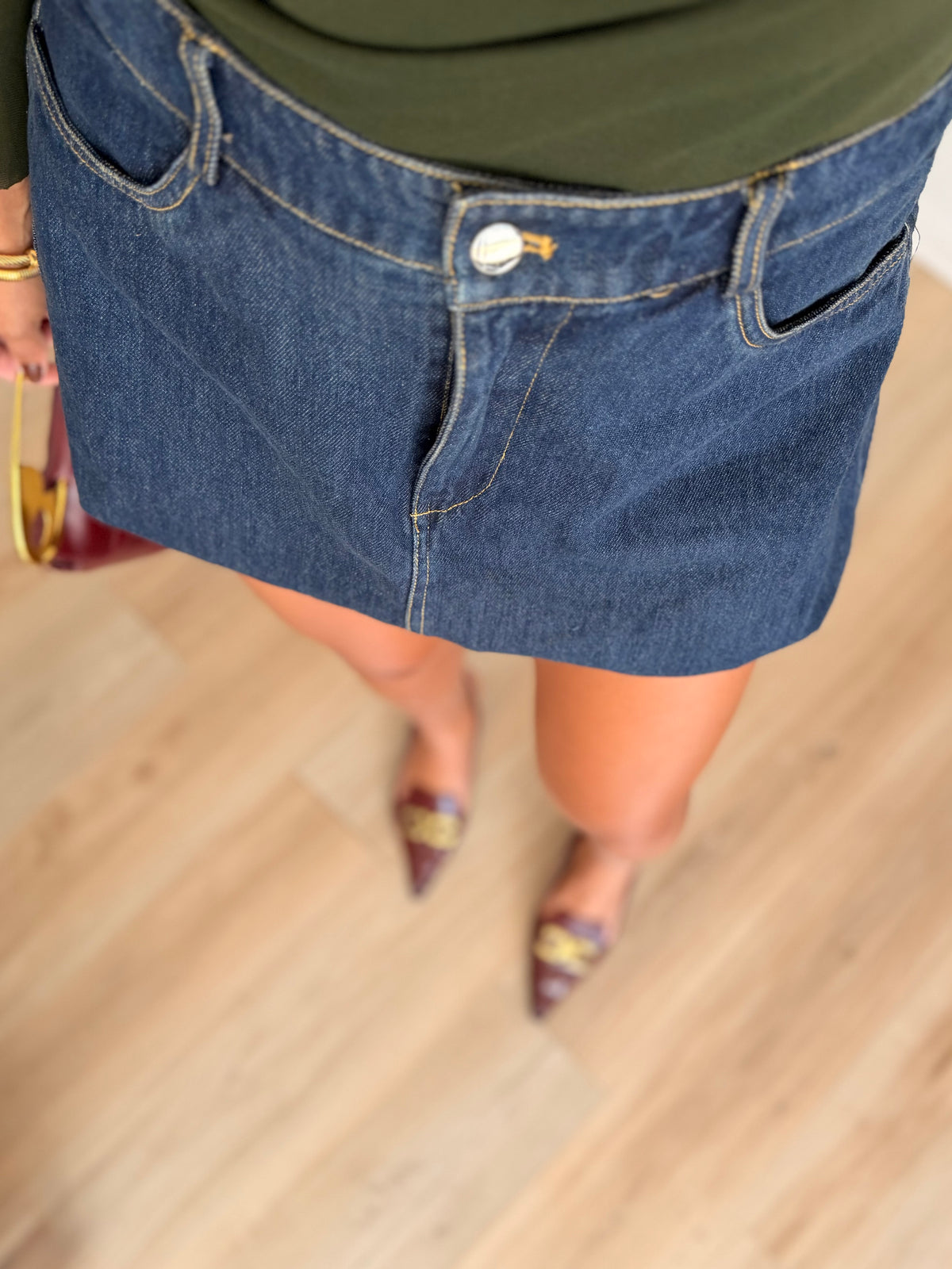 The Denim Bubble Skirt