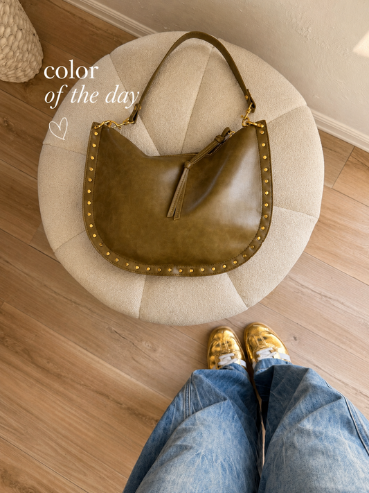 The Olive Studded Bag PRE ORDER