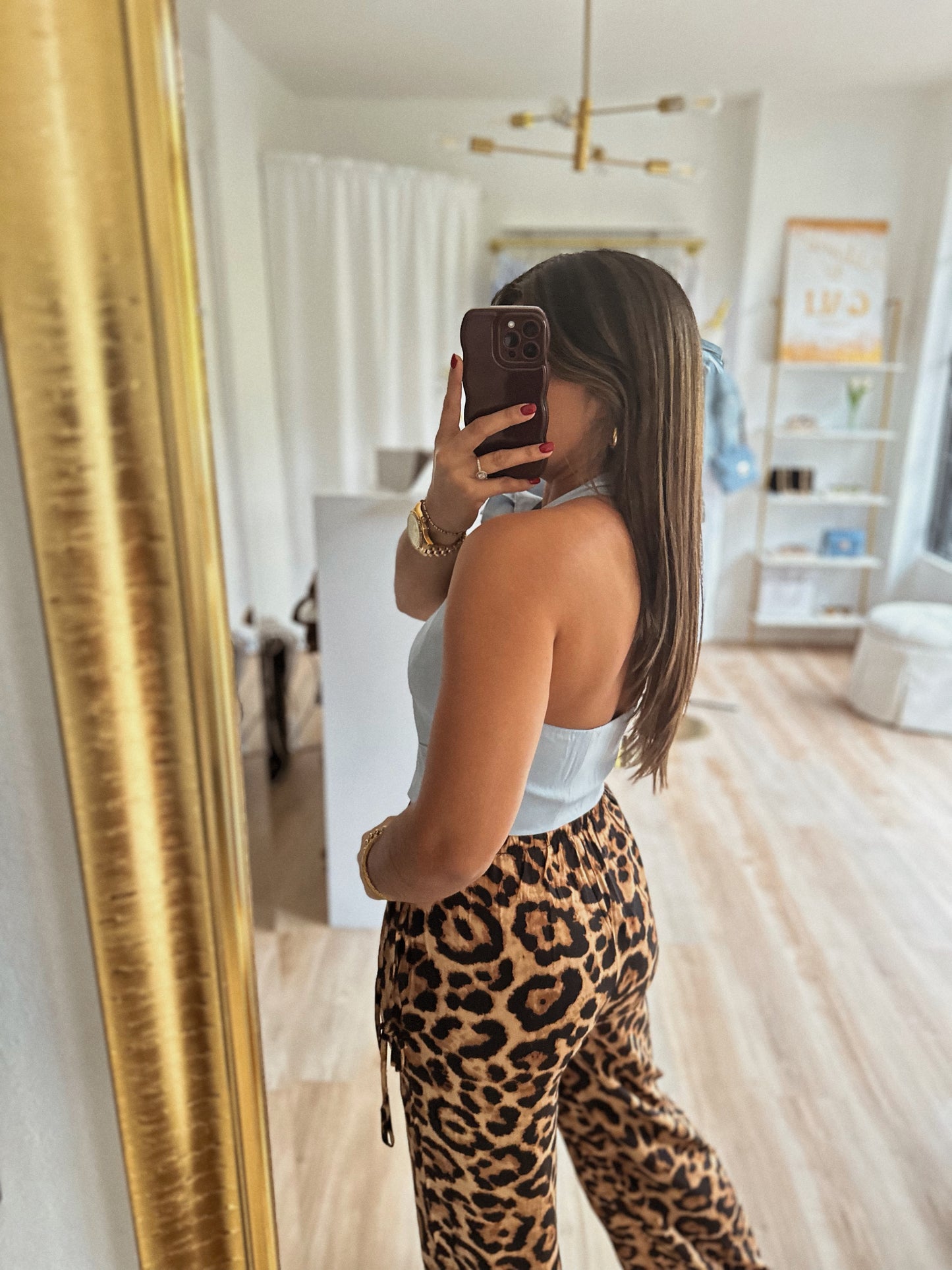 Animal print pant