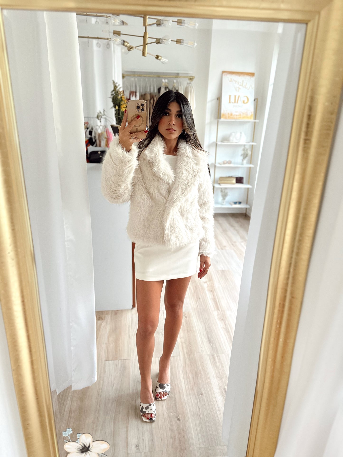 The fur collared jacket