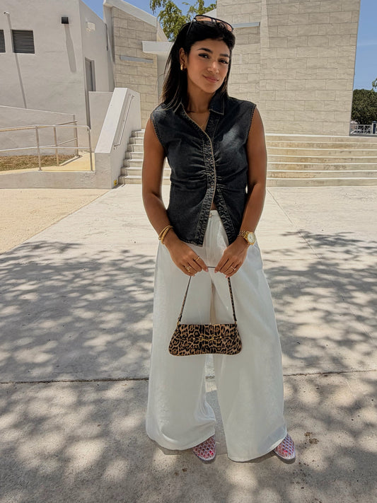 The Ivory Wide Leg Jeans