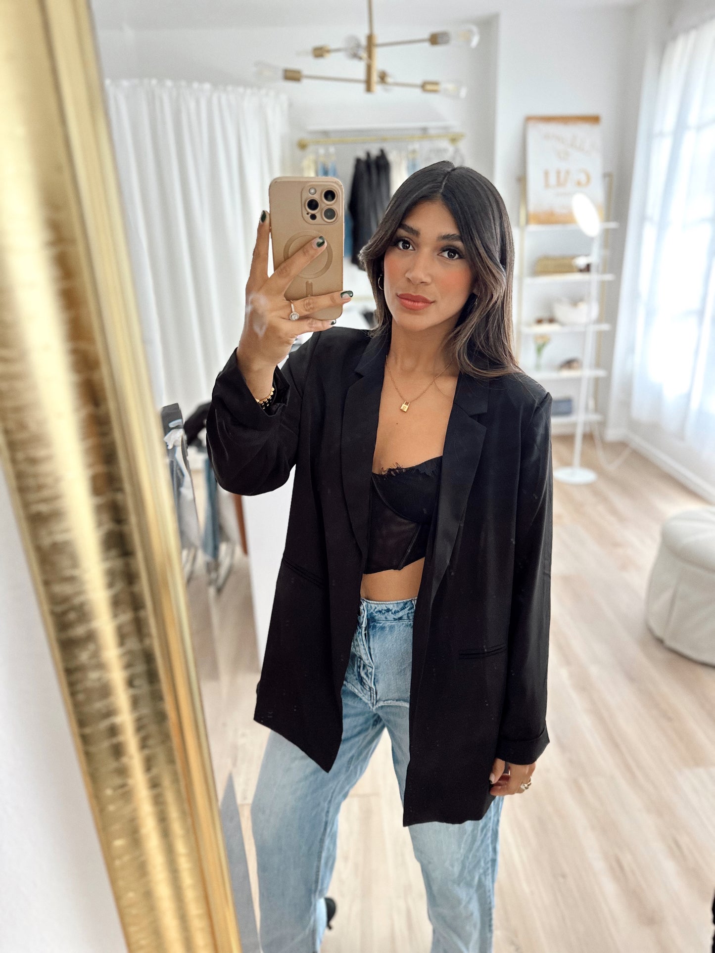 Glam boss blazer (black)