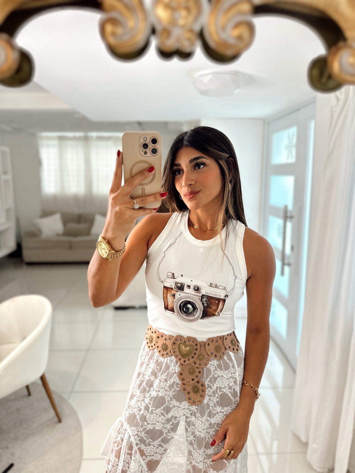 Debí tirar más fotos tank top (white)