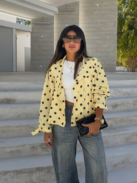 The butter polka dot jacket