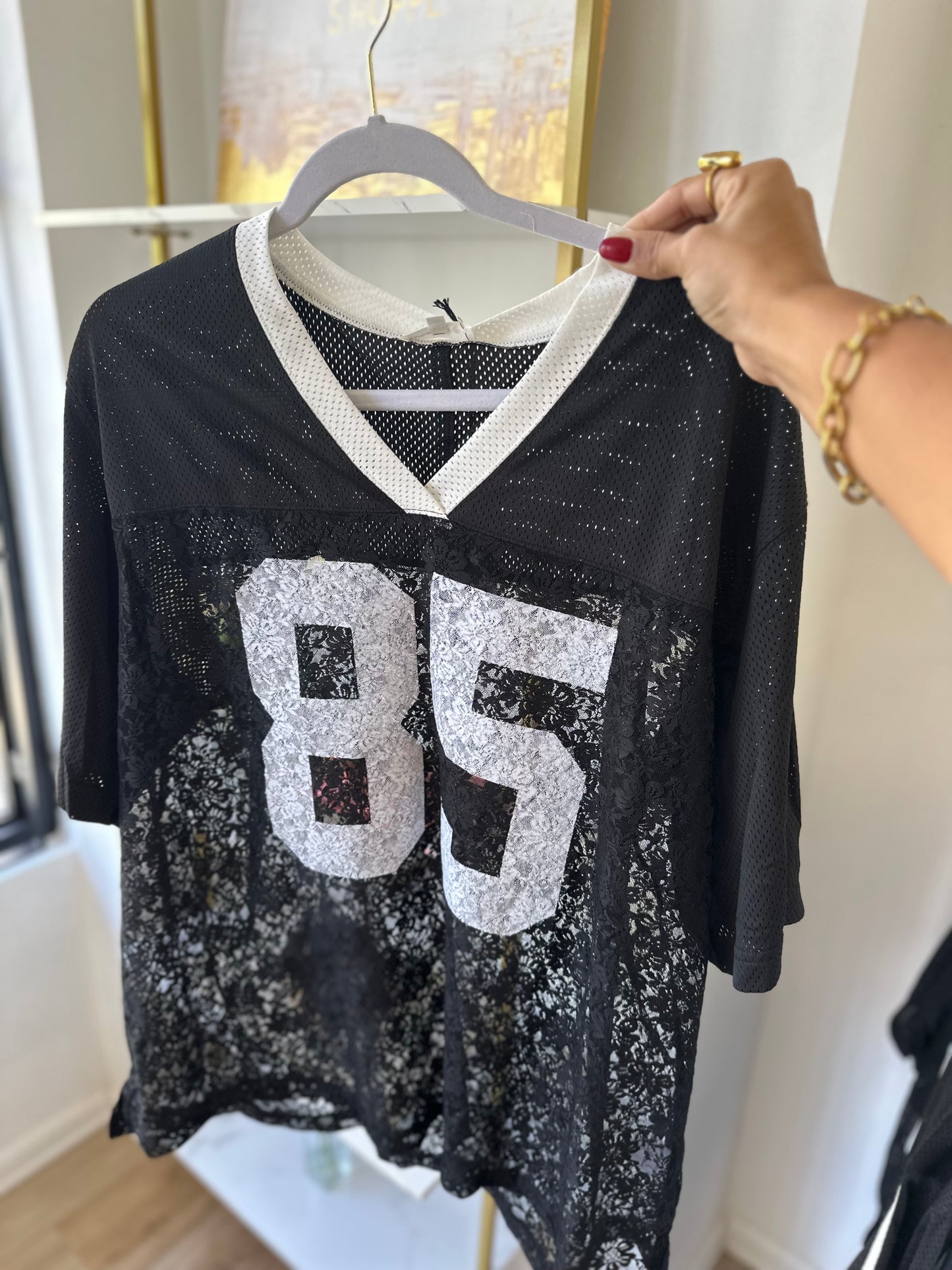 The fancy jersey top