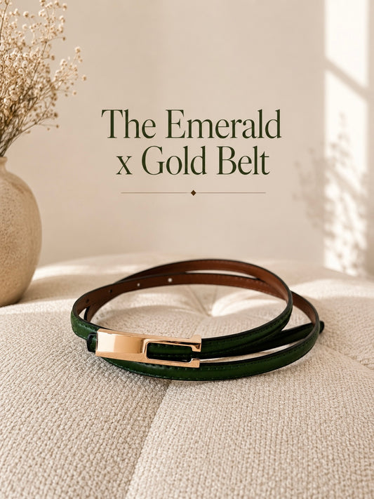 The Emerald x Gold Belt