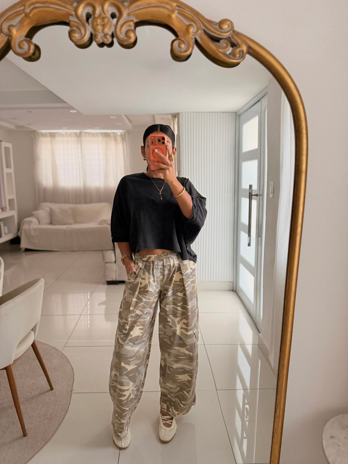 The Camo Wide Leg Pants