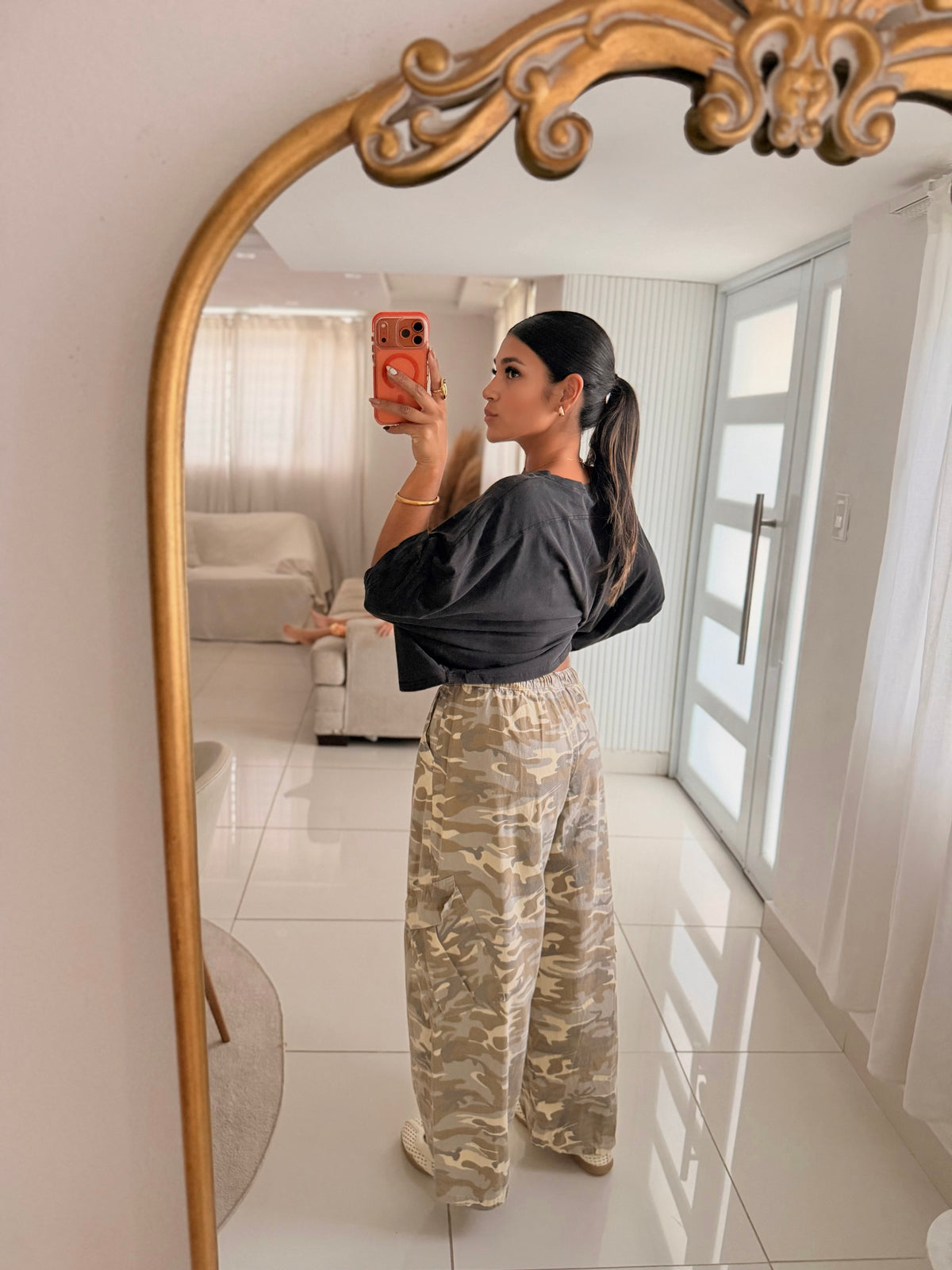 The Camo Wide Leg Pants