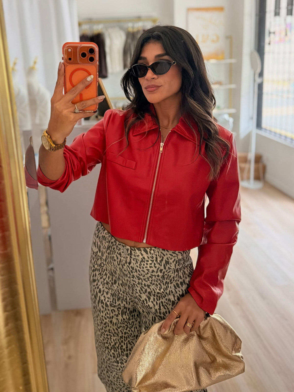The Red Moto Jacket