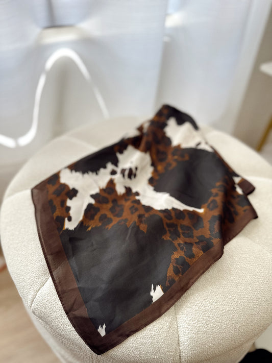 Cow x leopard bandana
