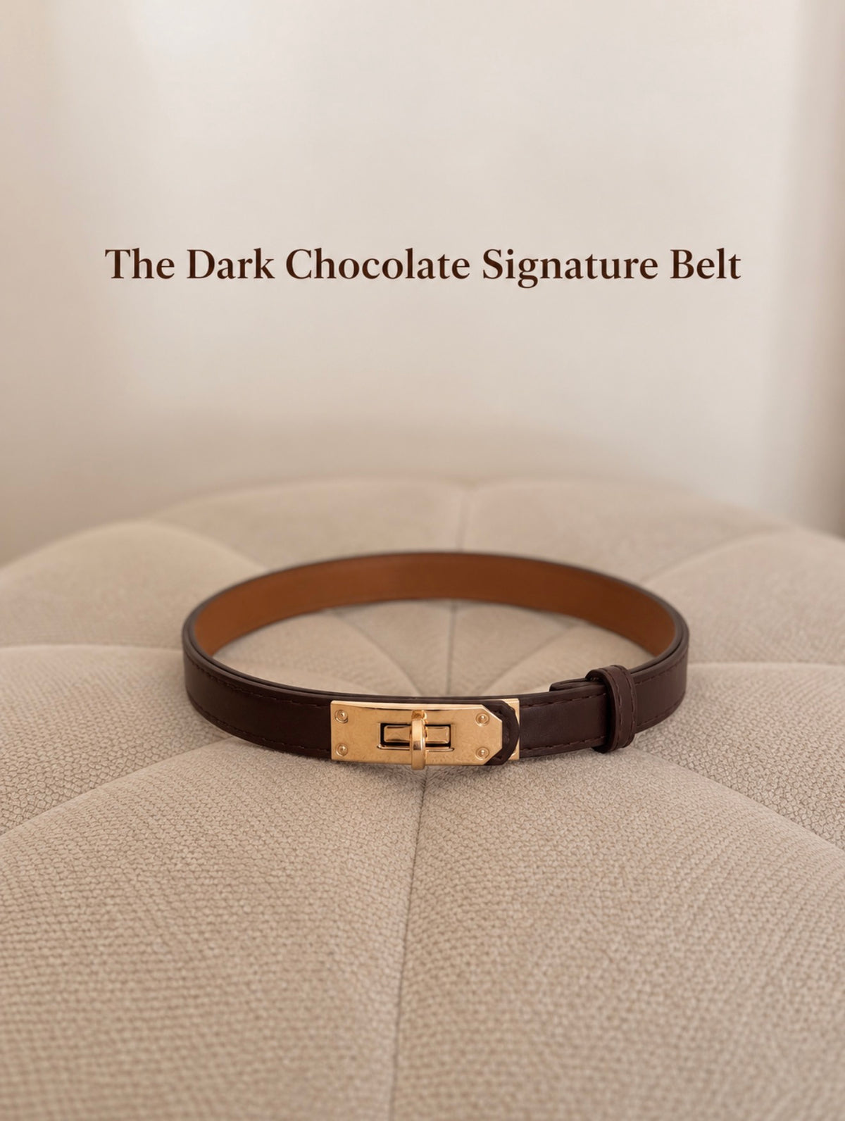 The Dark Chocolate Signature Belt