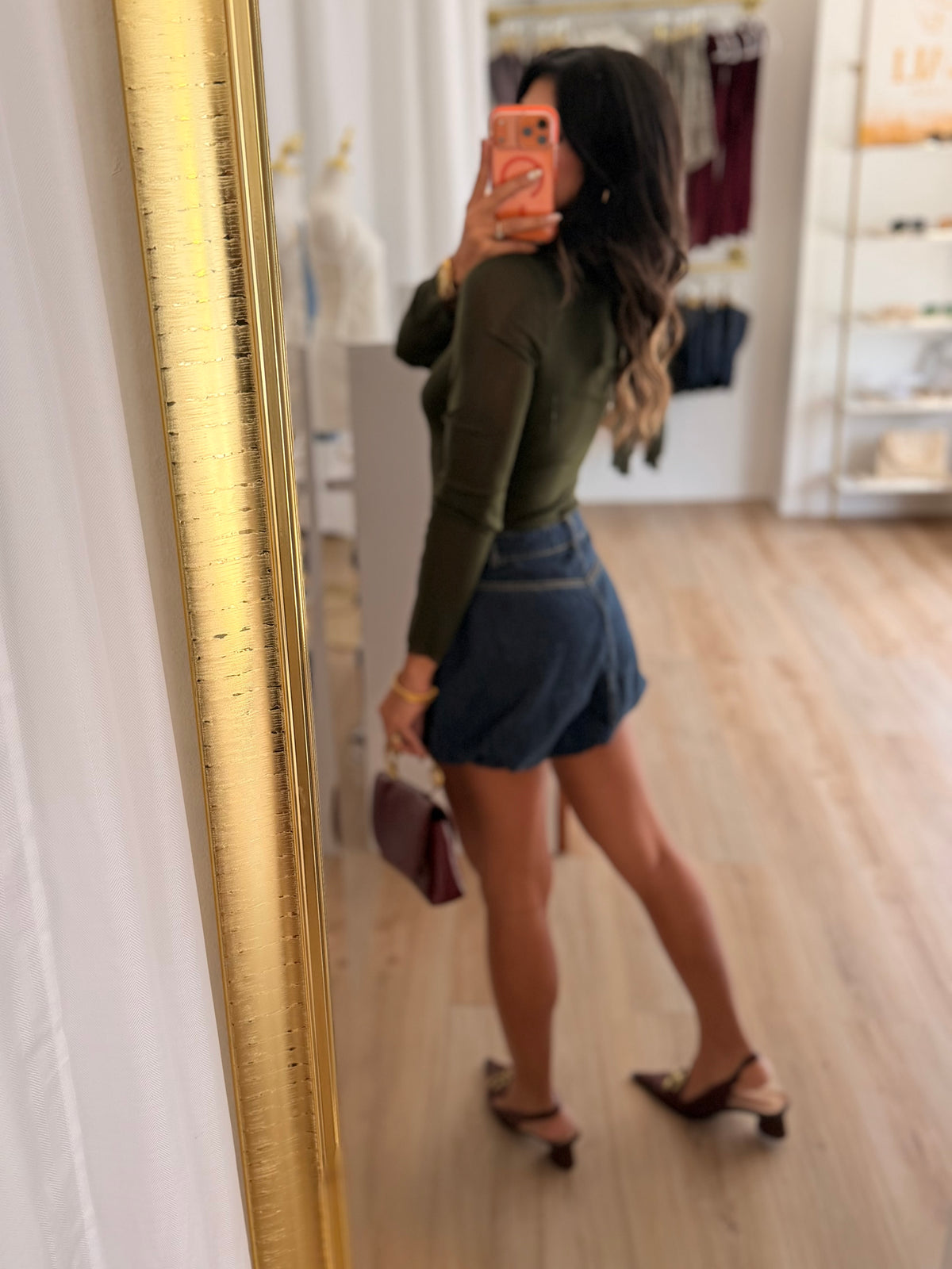 The Denim Bubble Skirt