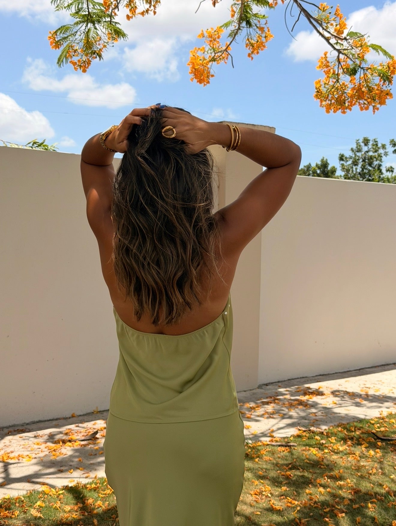 The Olive Studs Top
