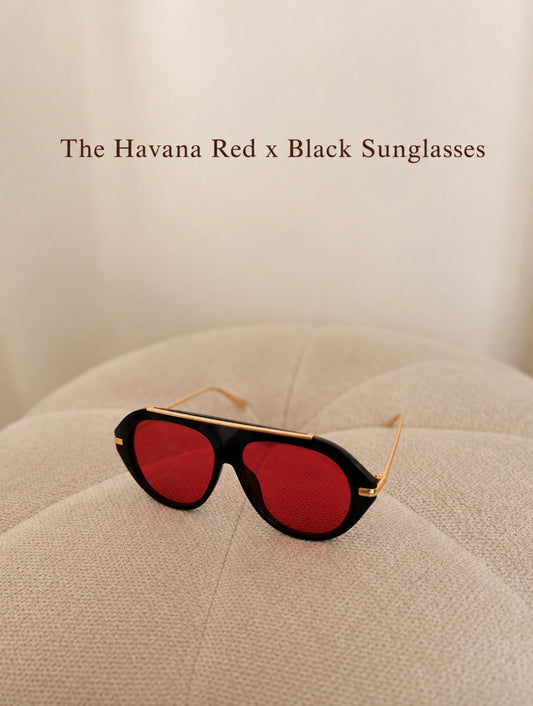 The Havana Red x Black Sunglasses