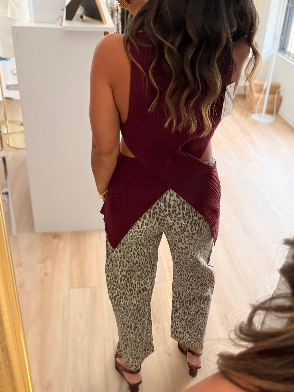 The Merlot Wrap Top