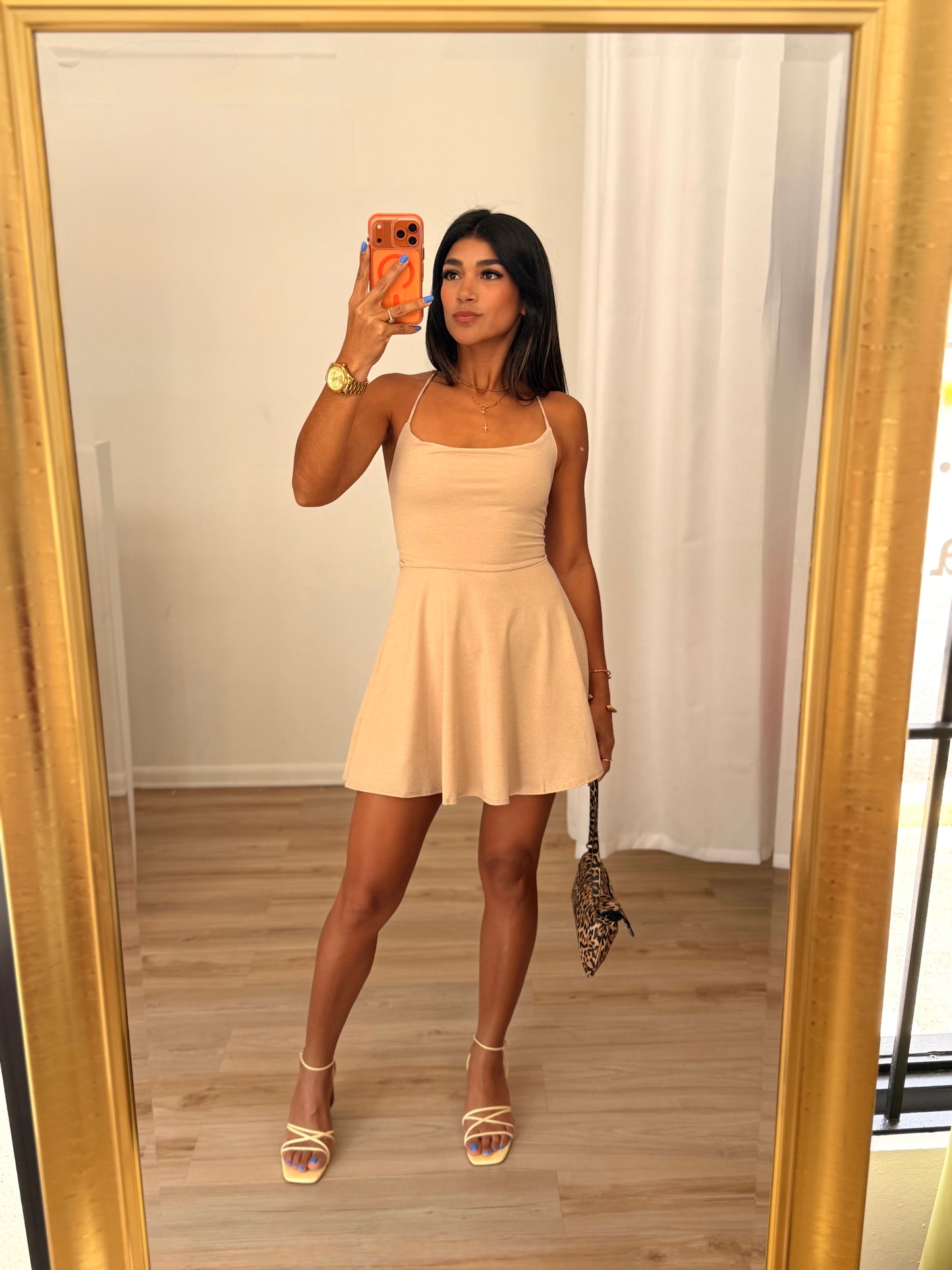 The Beige Lady Flare Dress