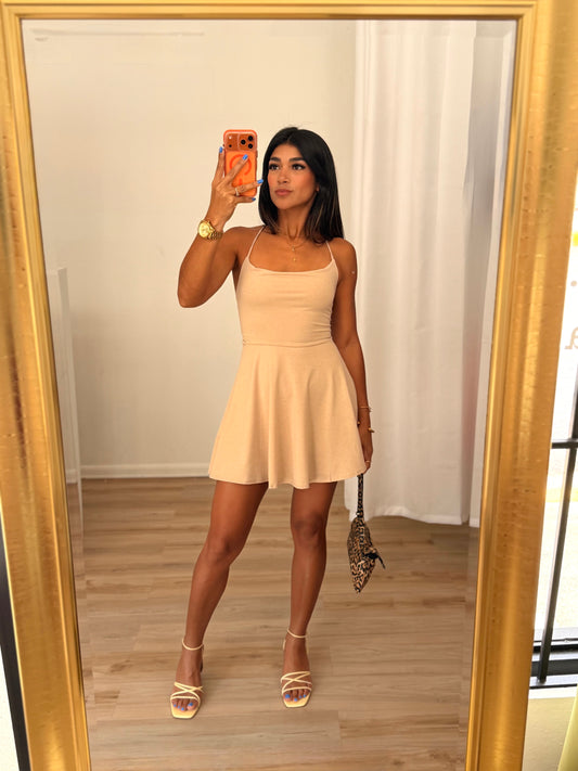 The Beige Lady Flare Dress