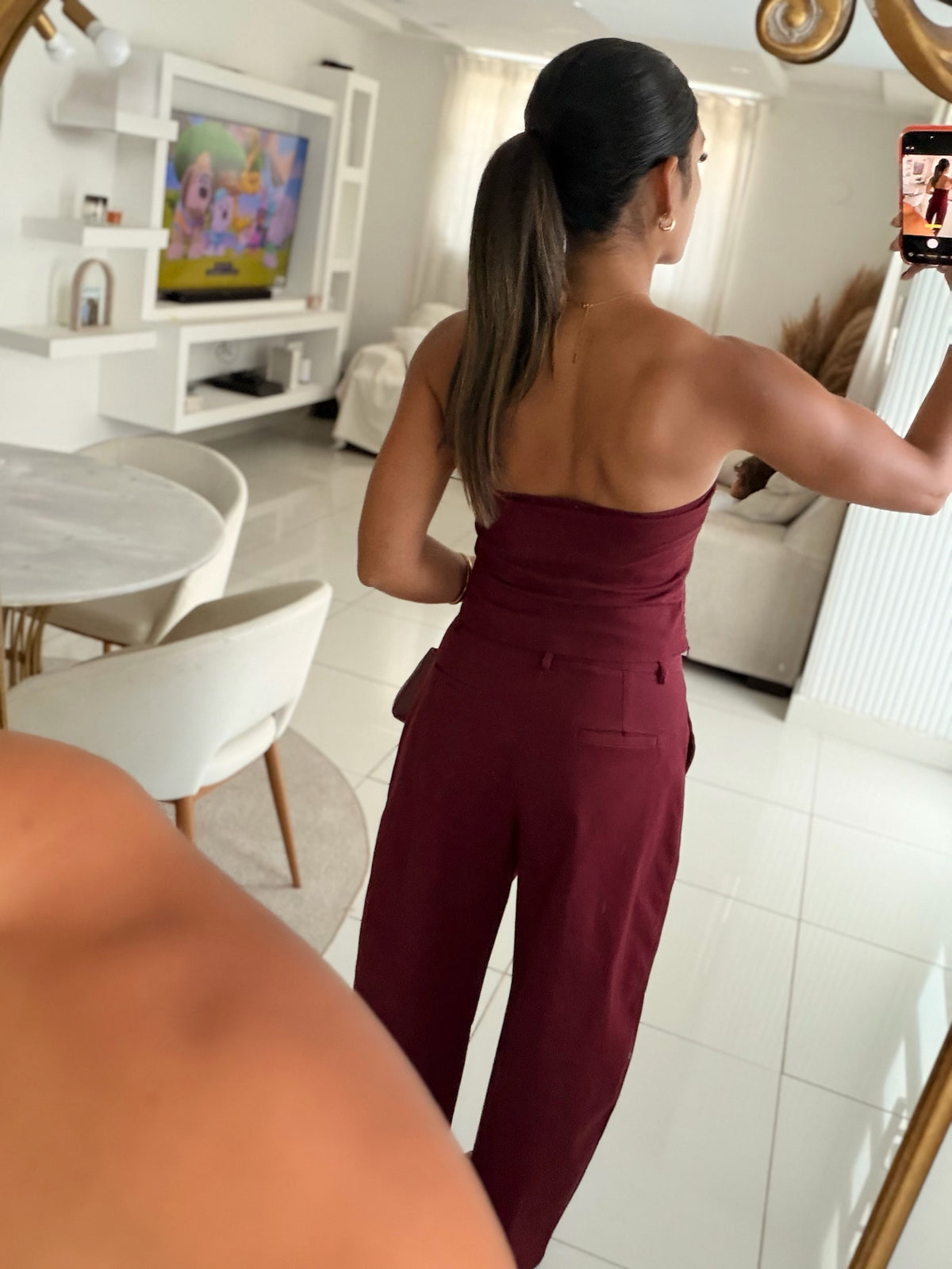 The Burgundy Bustier