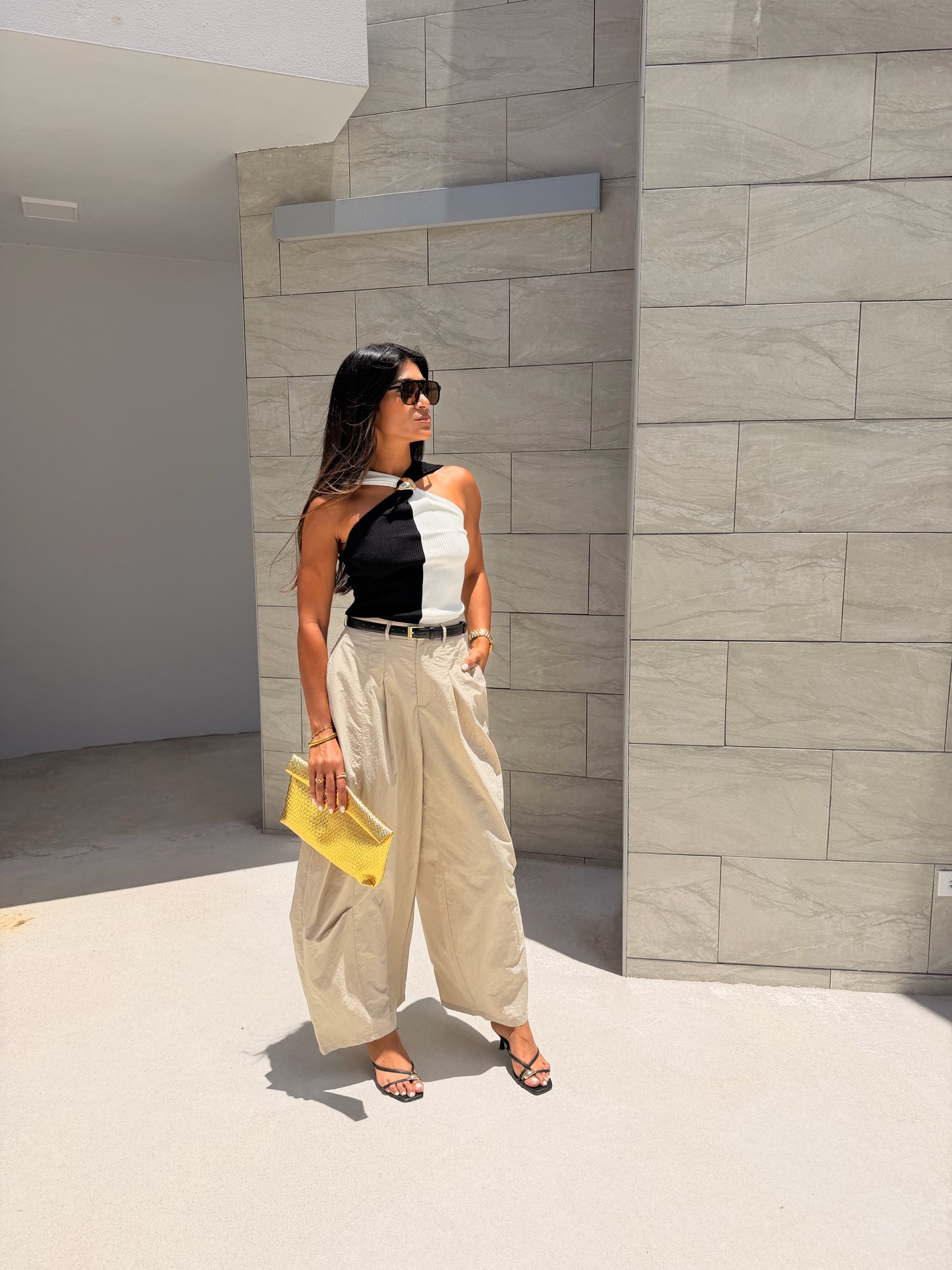 Khaki Parachute Pants