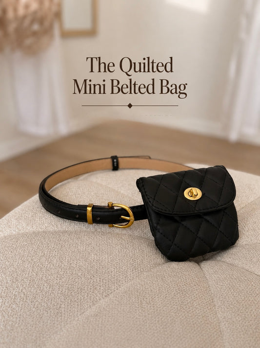 The Quilted Mini Belted Bag