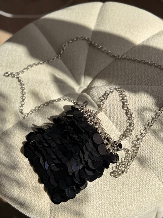 Black sequin mini bag (Choli approved)