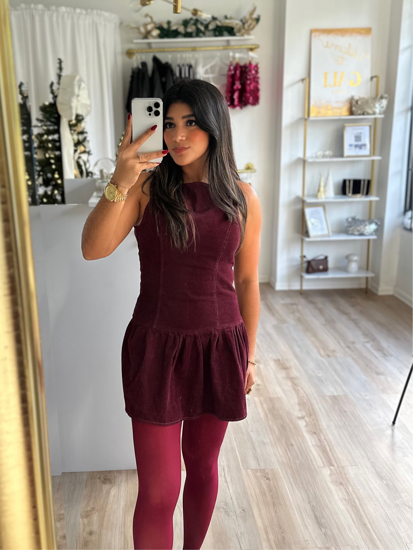 Burgundy flawless dress