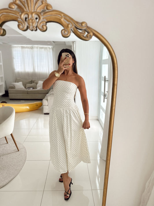 Polka dot lady dress