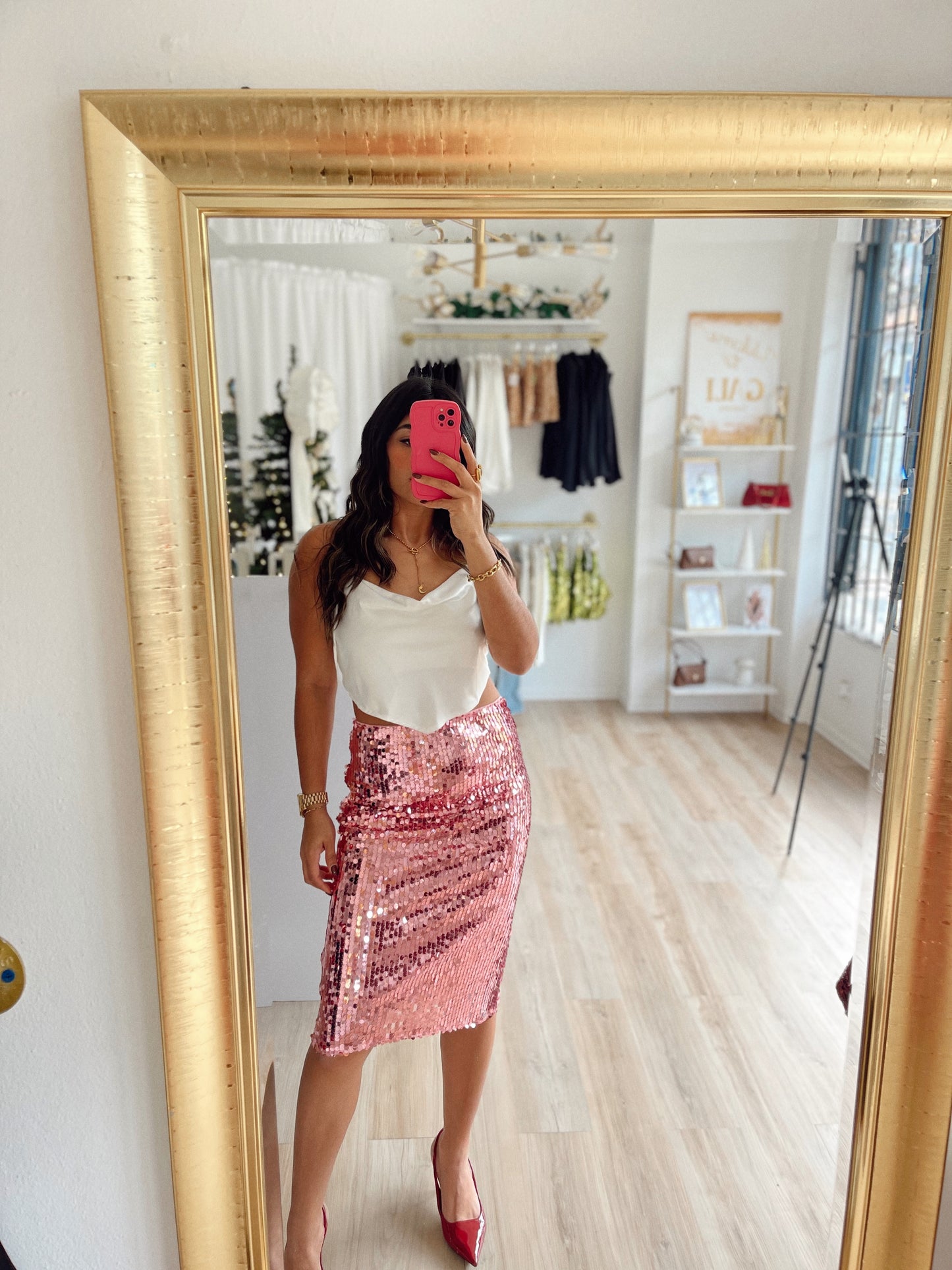 Pinky holidays skirt