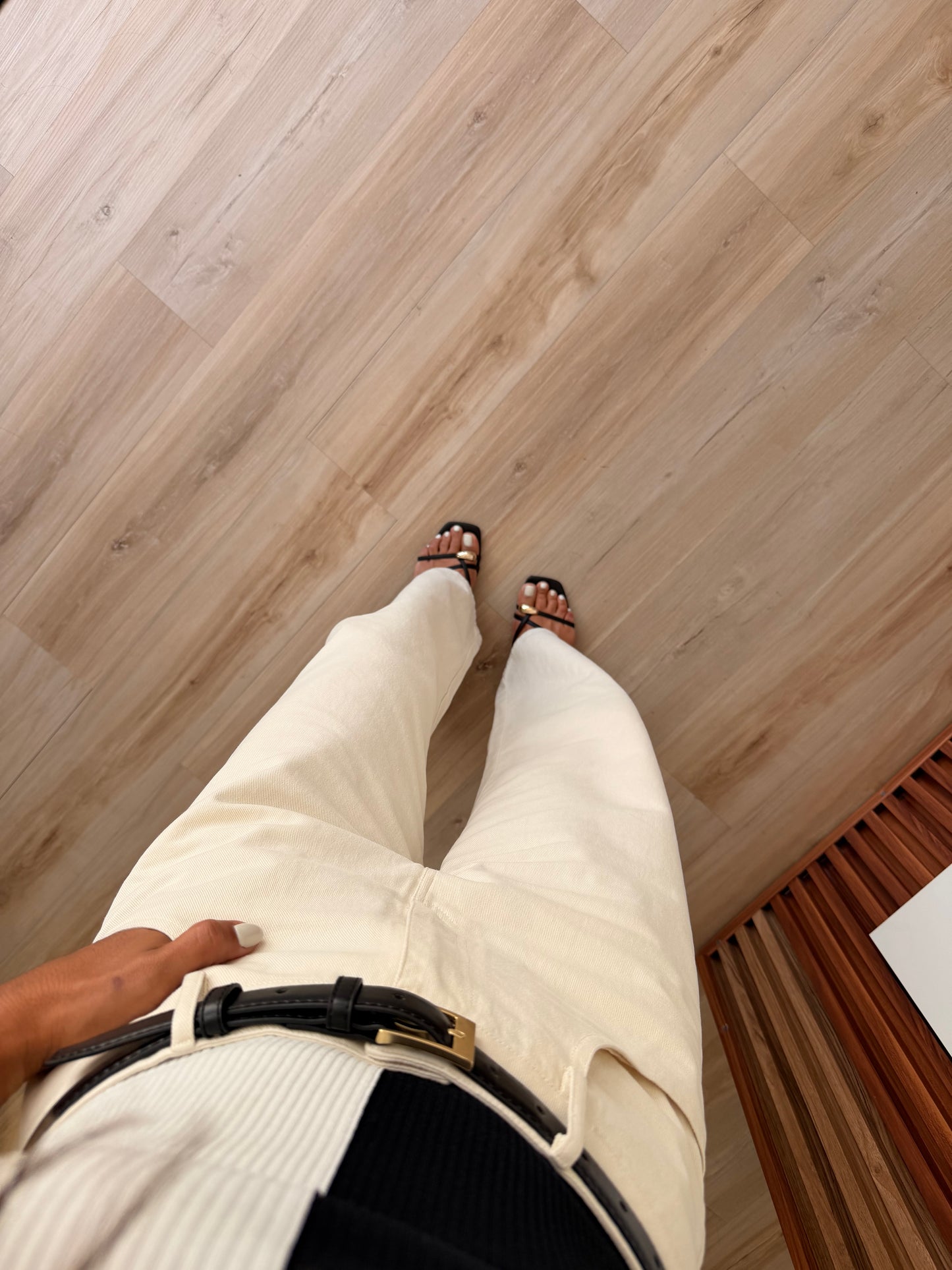 The creamy barrel denim
