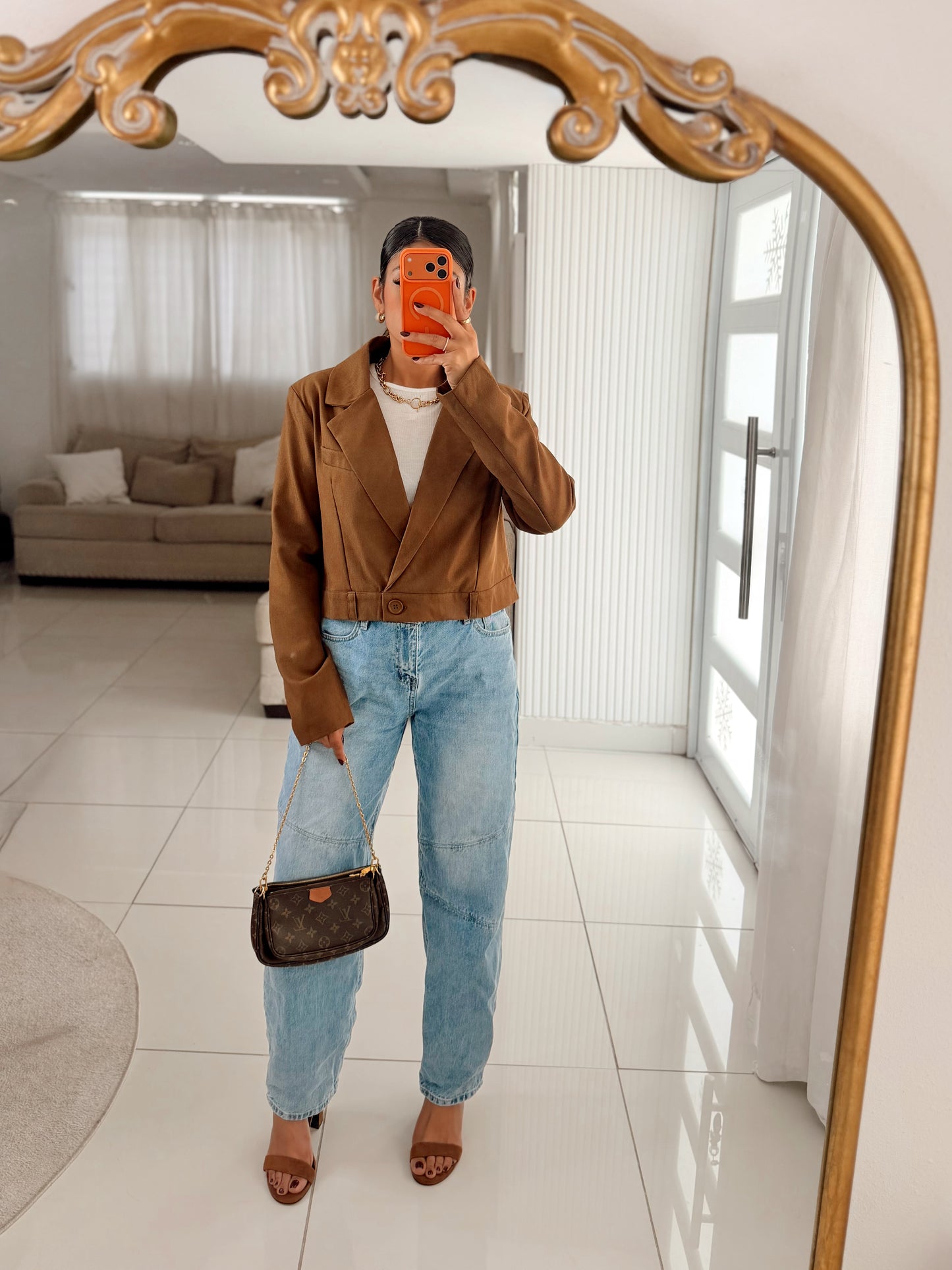 Espresso trenchy jacket