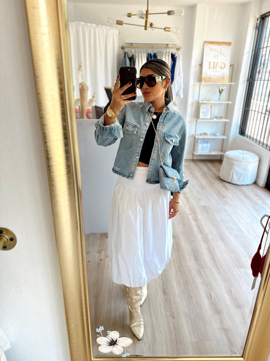 The denim jacket