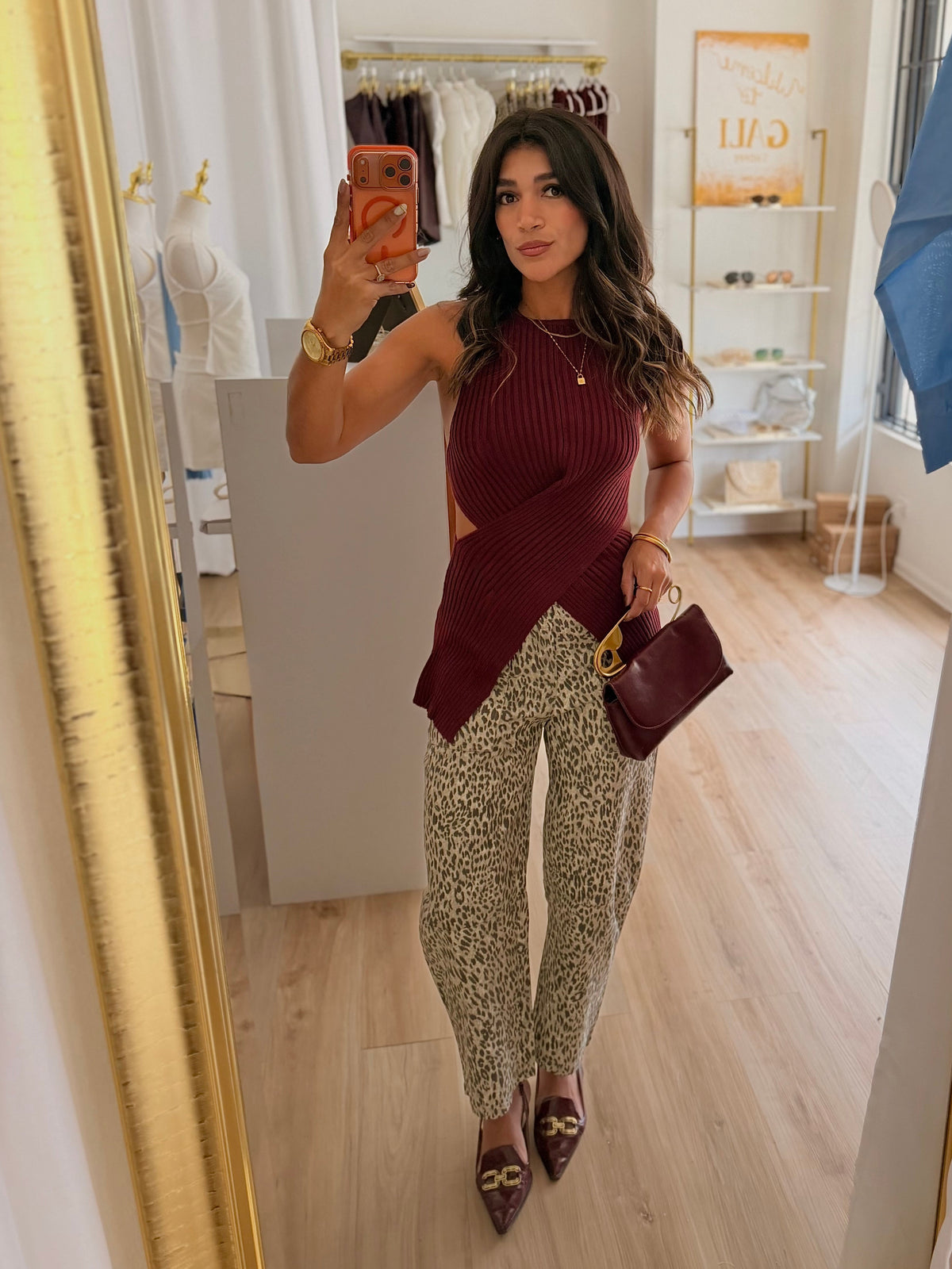 The Merlot Wrap Top