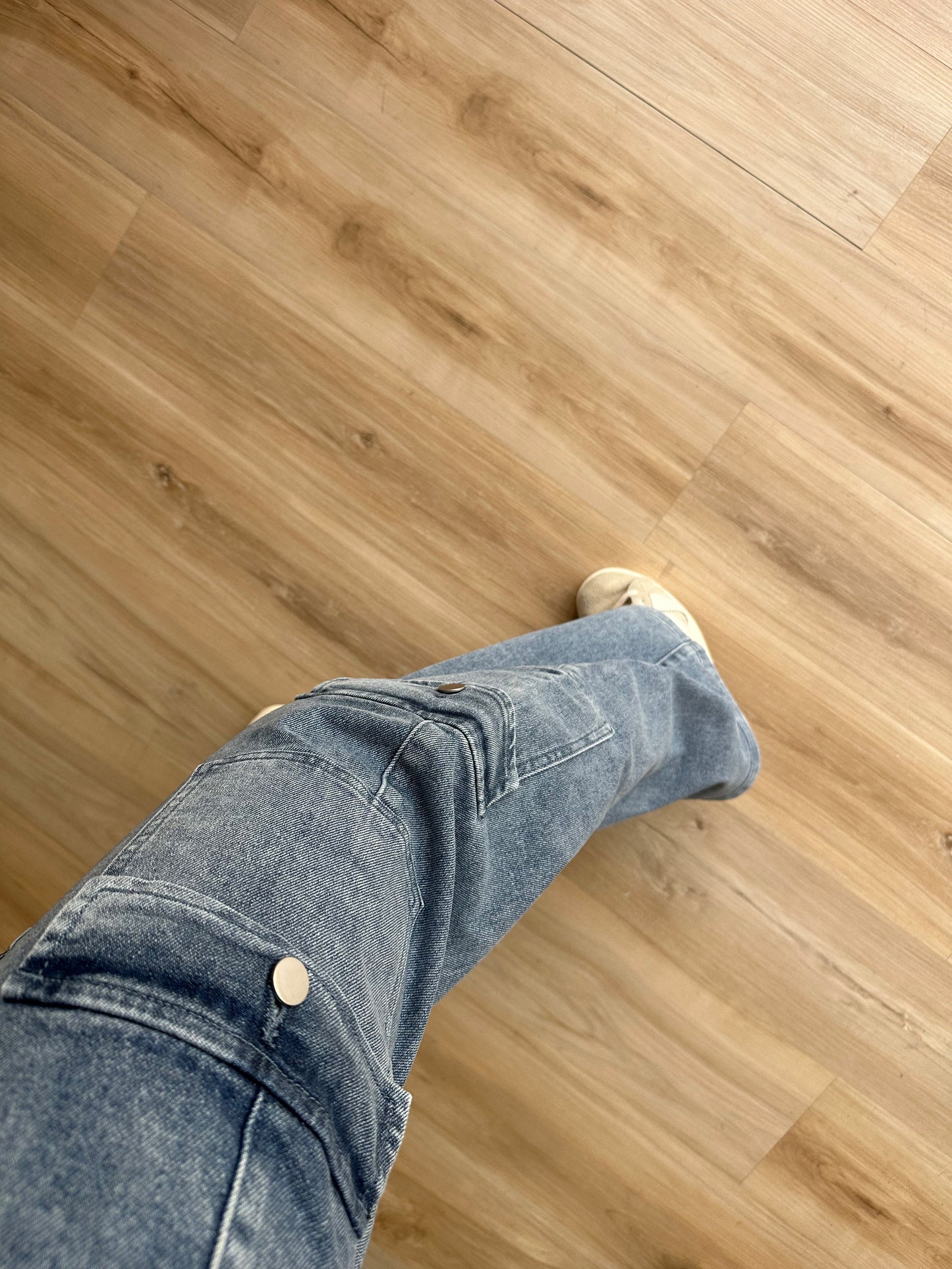 The cargo high waisted denim